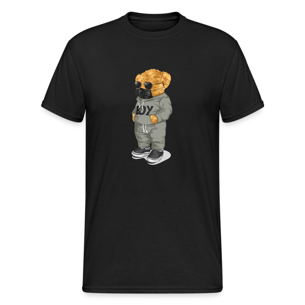 Teddybär Bear Boy Streetwear Spruch T-Shirt Herren - Schwarz