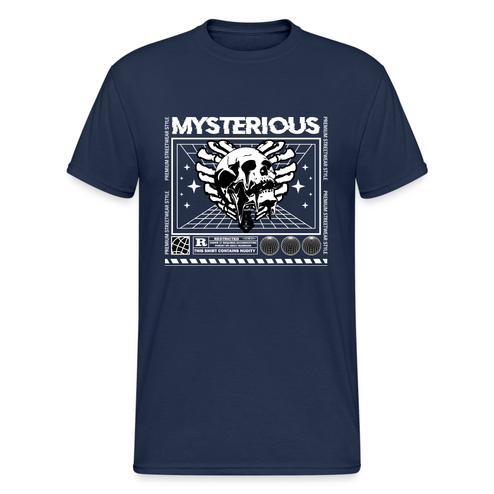 Urban Streetwear Mysterious T-Shirt Herren - Navy