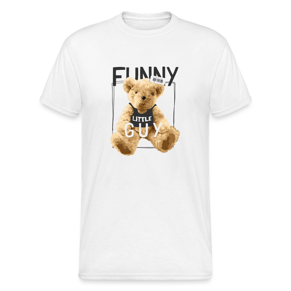 Teddybär Bear Funny Little Guy Streetwear Spruch T-Shirt Herren - Weiß