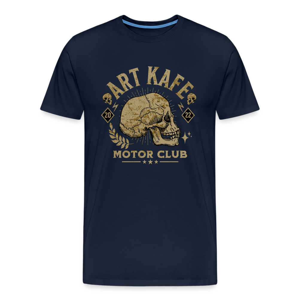 Art Kafe Motor Club Premium T-Shirt Herren - Navy