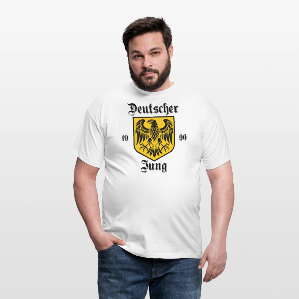 Deutscher Jung Frontdruck T-Shirt - Weiß