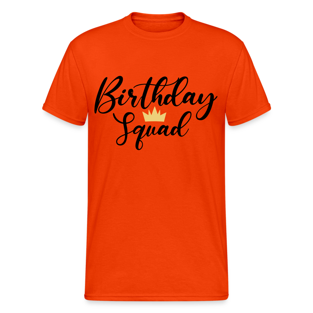 Birthday Squad Männer Gildan Heavy T-Shirt - kräftig Orange