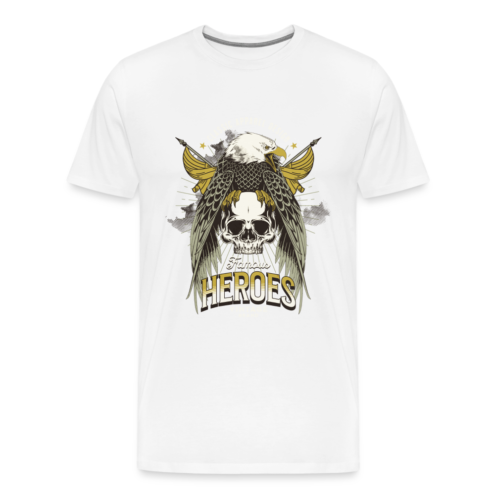 Heroes Premium T-Shirt Herren - Weiß
