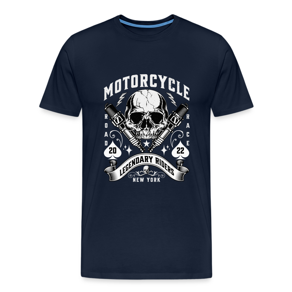 Motorcycle Premium T-Shirt Herren - Navy
