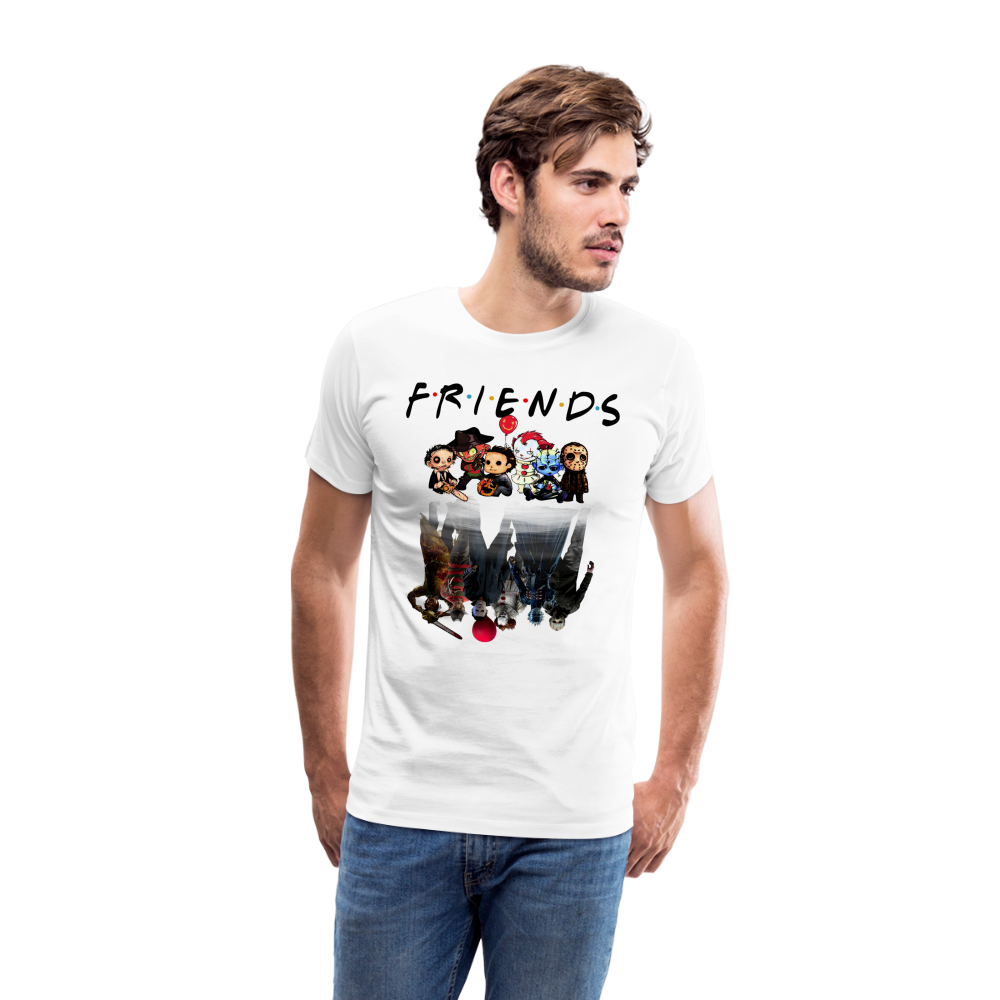 Friends Halloween Horror Premium T-Shirt Herren - Weiß