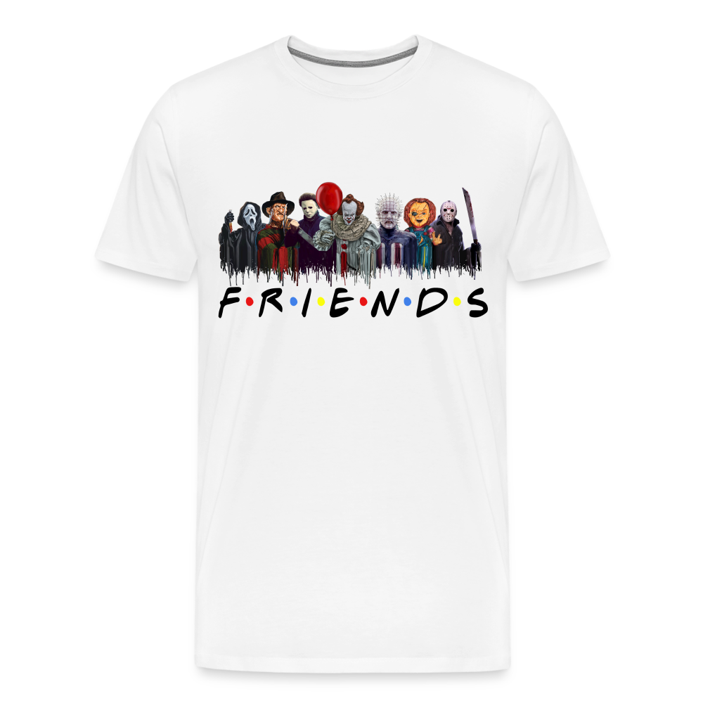 Friends Halloween Horror Premium T-Shirt Herren - Weiß