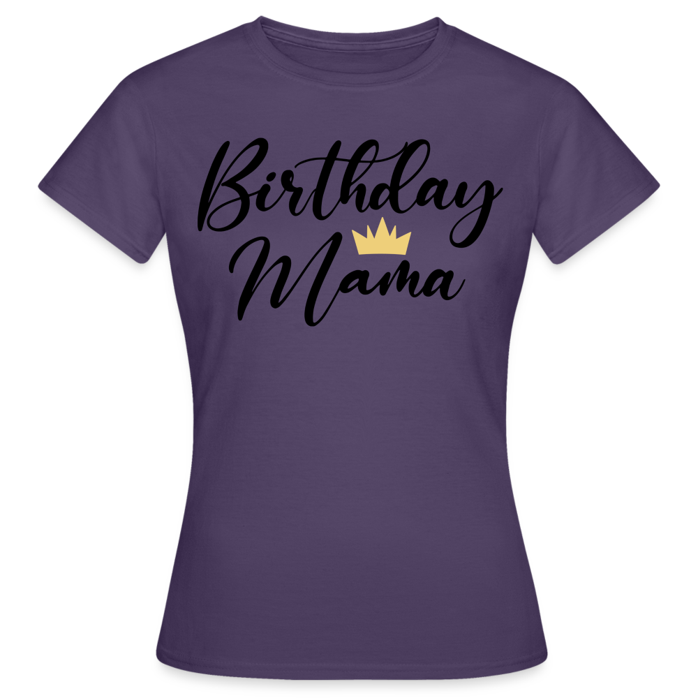 Birthday Mama Damen Gildan Heavy T-Shirt - Dunkellila