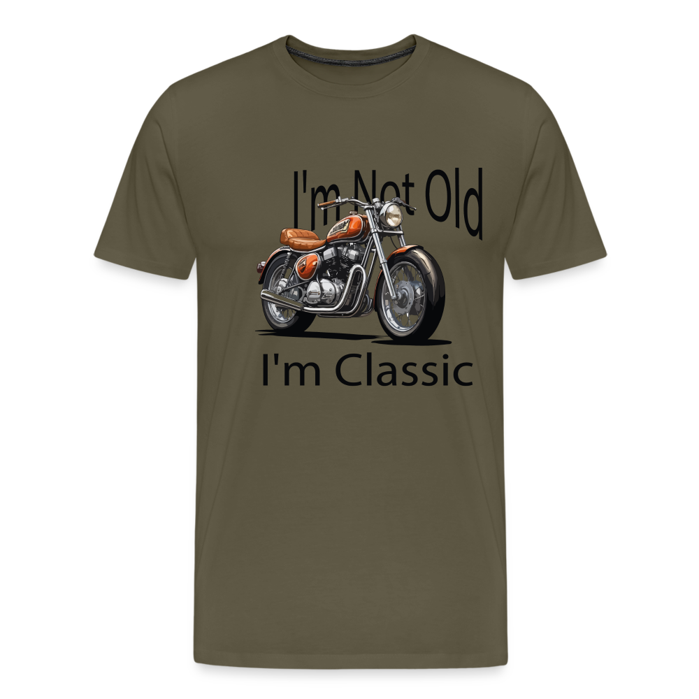 Classic Biker Premium T-Shirt Herren - Khaki