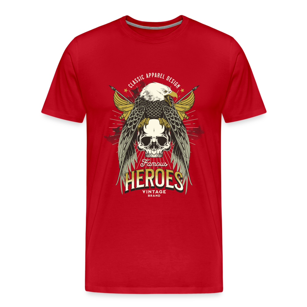 Heroes Premium T-Shirt Herren - Rot