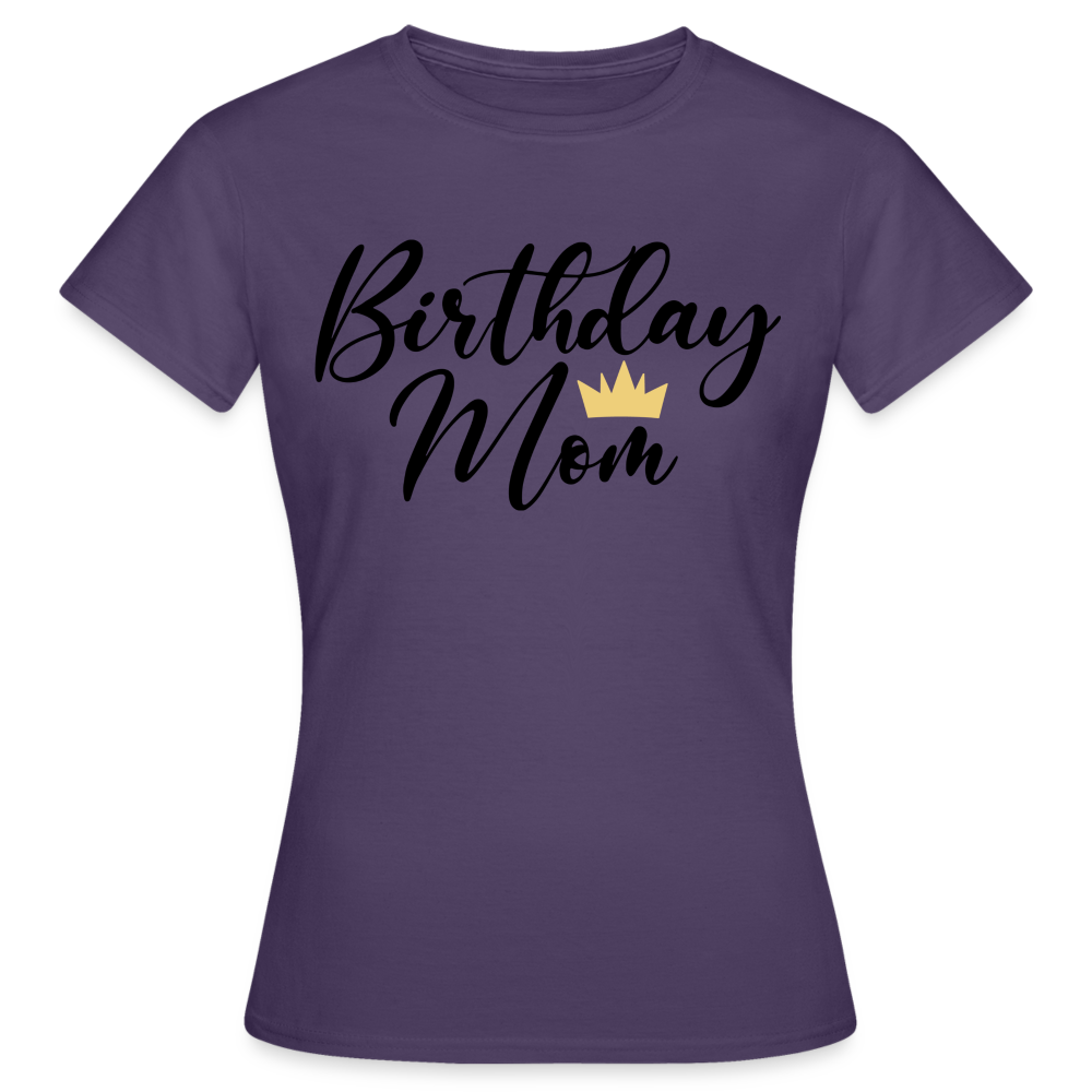 Birthday Mom Damen Gildan Heavy T-Shirt - Dunkellila