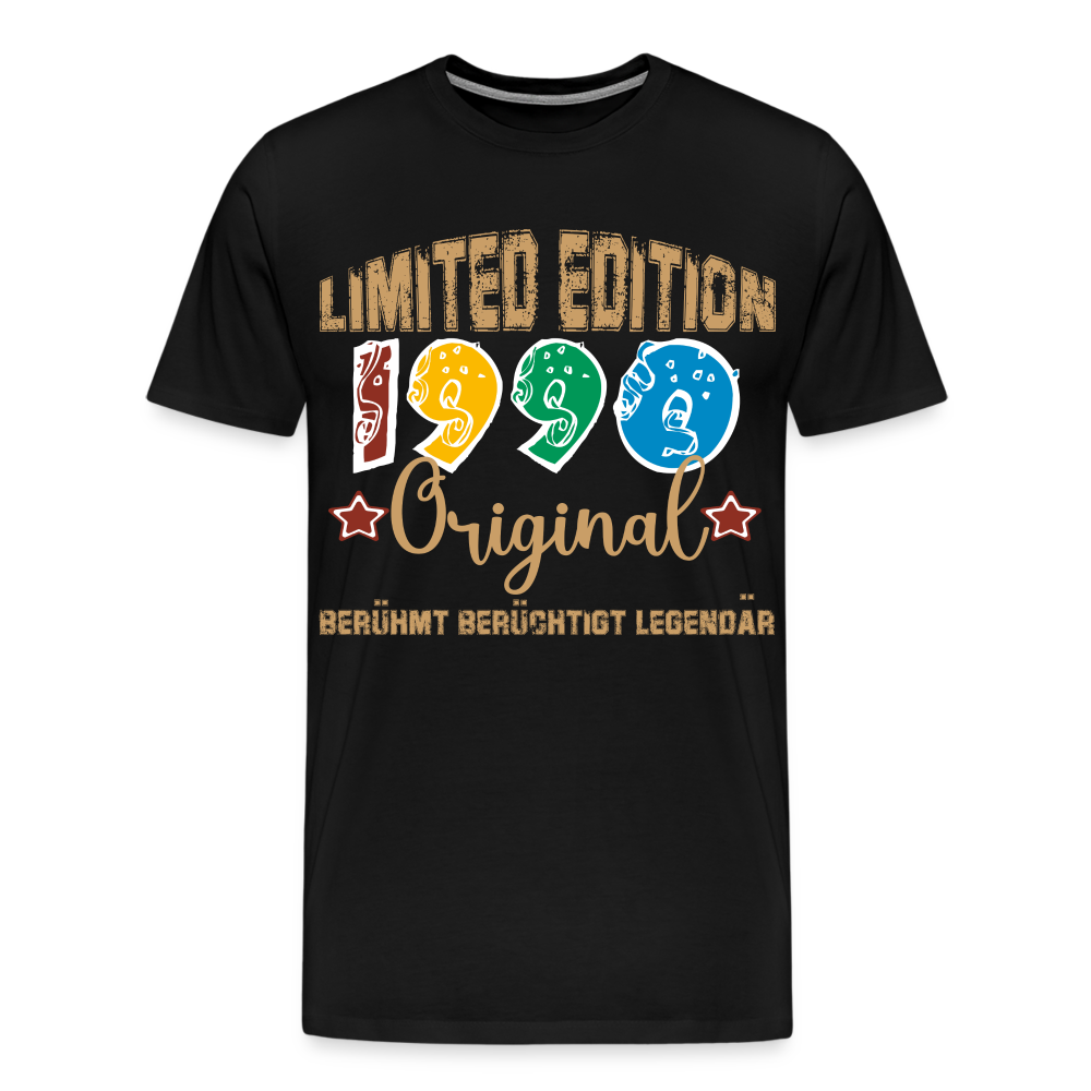 Limited Edition 1990 Original berühmt berüchtigt legendär Geburtstag T-Shirt Herren - Schwarz