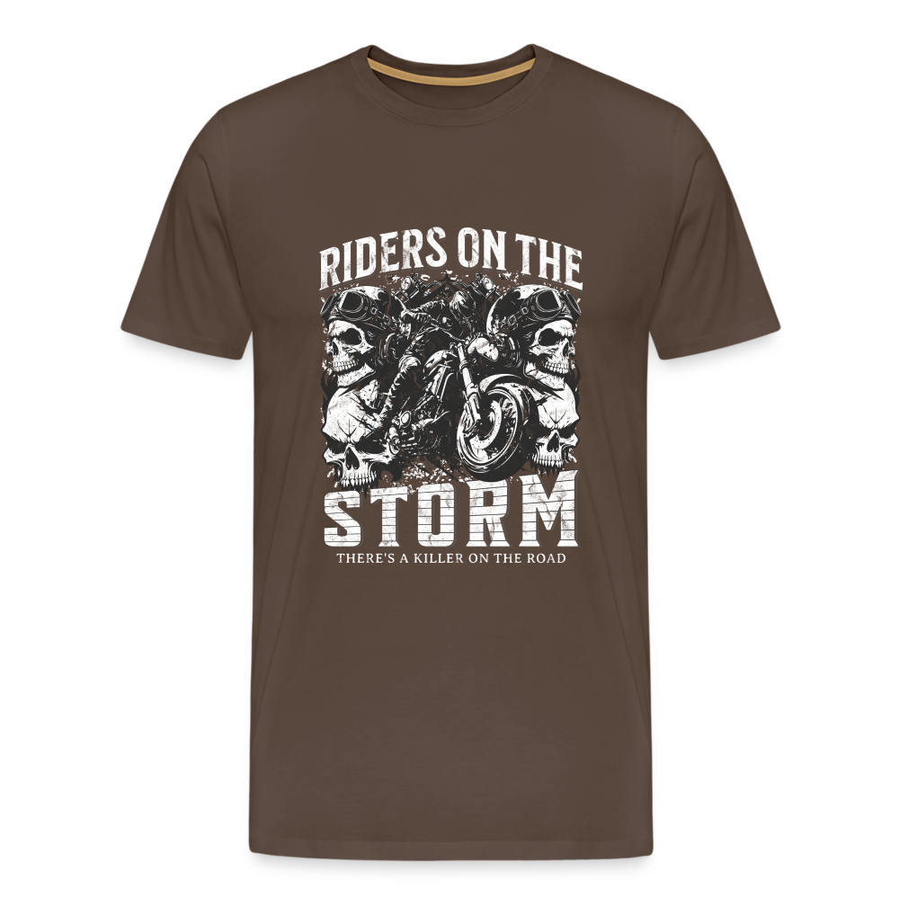 Riders On The Storm Premium T-Shirt Herren - Edelbraun