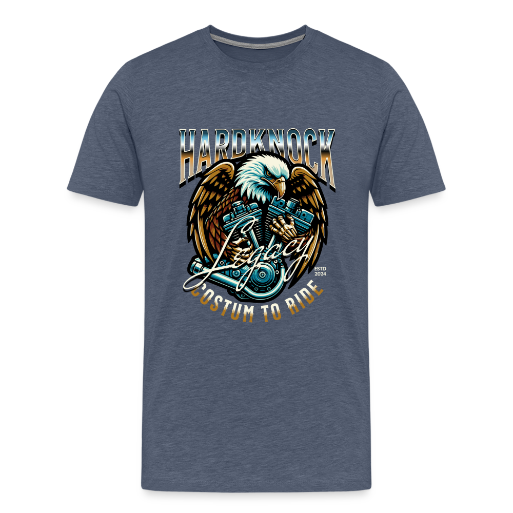 Hardknock Premium T-Shirt Herren - Blau meliert