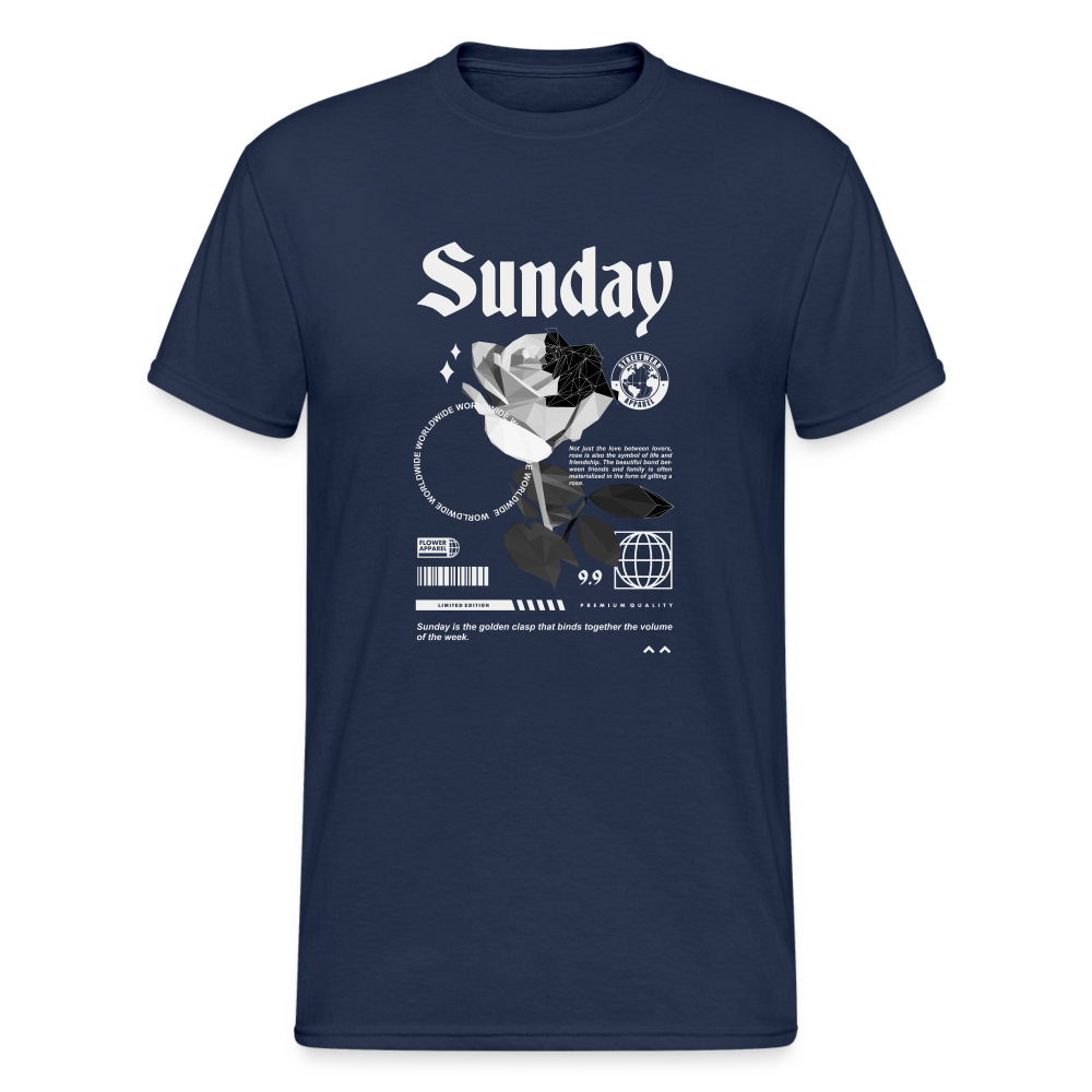 Urban Streetwear Sunday T-Shirt Herren - Navy