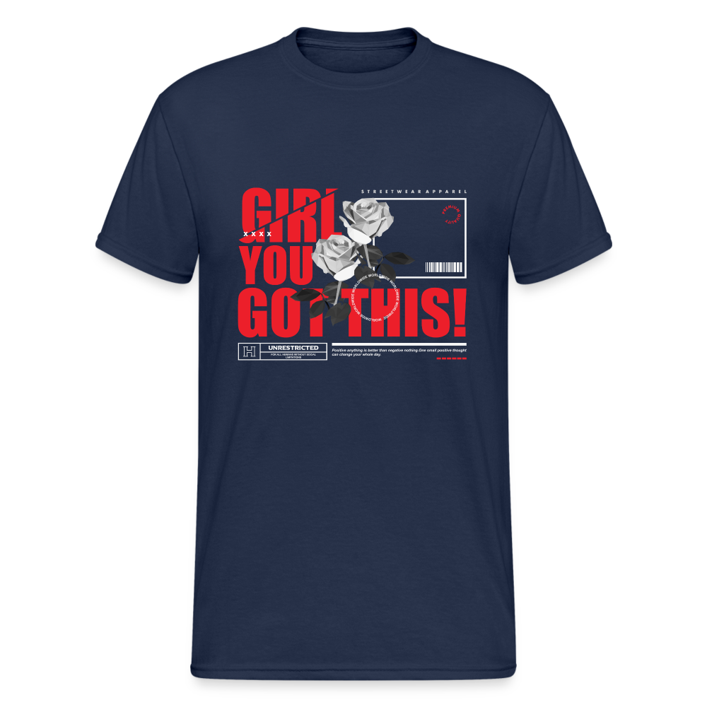 Urban Streetwear Girl You Got This T-Shirt Herren - Navy