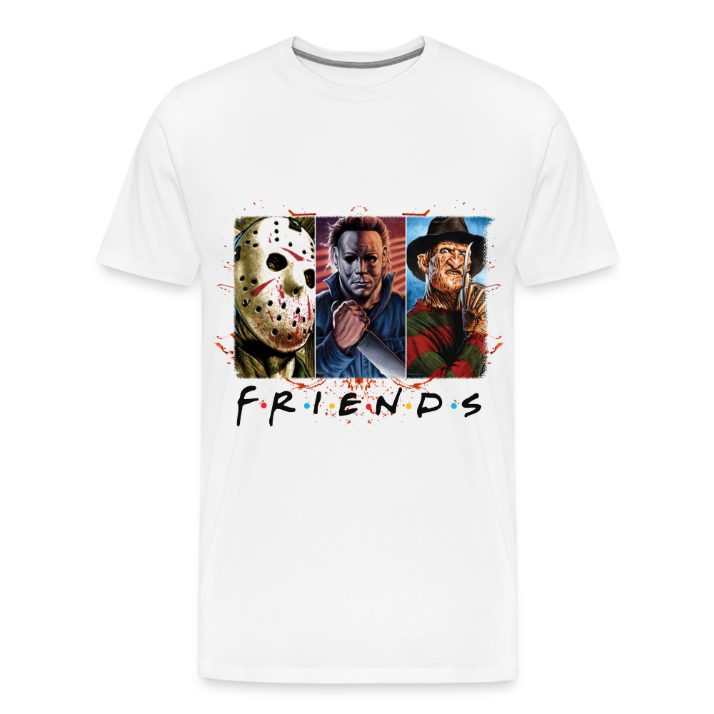 Friends Halloween Horror Premium T-Shirt Herren - Weiß