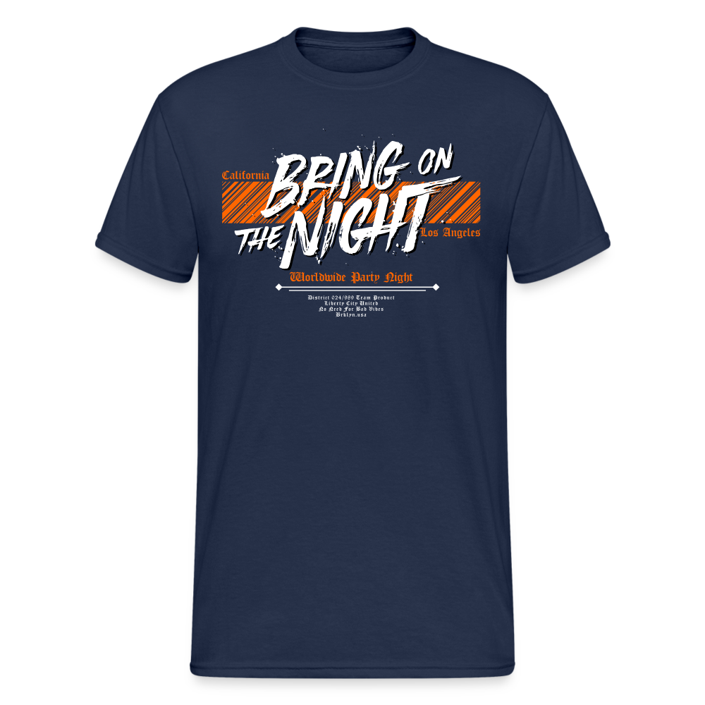 Urban Streetwear Bring On The Night T-Shirt Herren - Navy