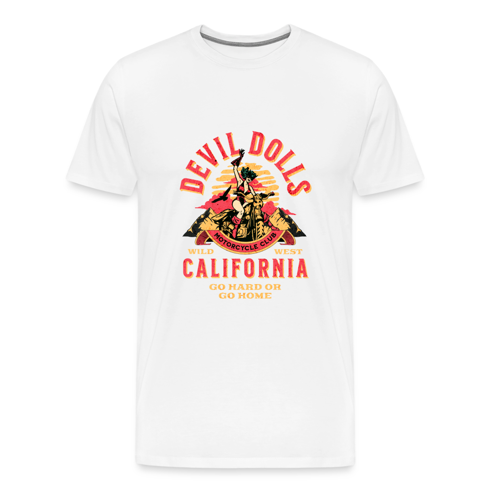 Devil Dolls California Premium T-Shirt Herren - Weiß