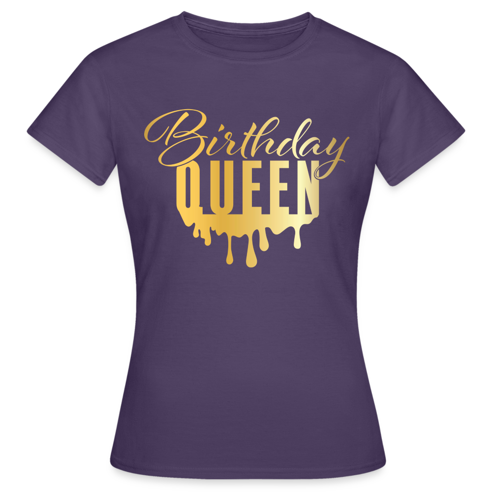 Birthday Queen Damen Gildan Heavy T-Shirt - Dunkellila