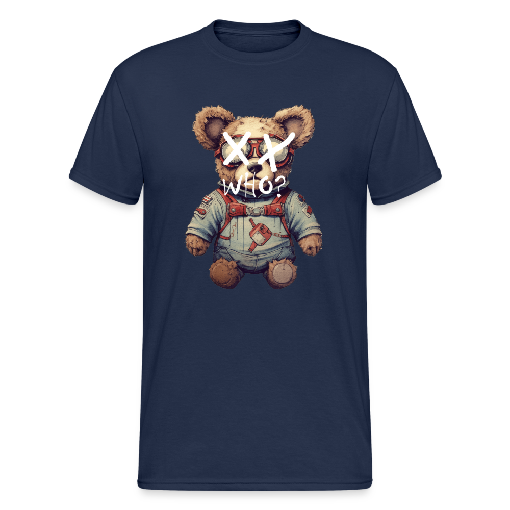 Teddybär Bear Who Streetwear Spruch T-Shirt Herren - Navy