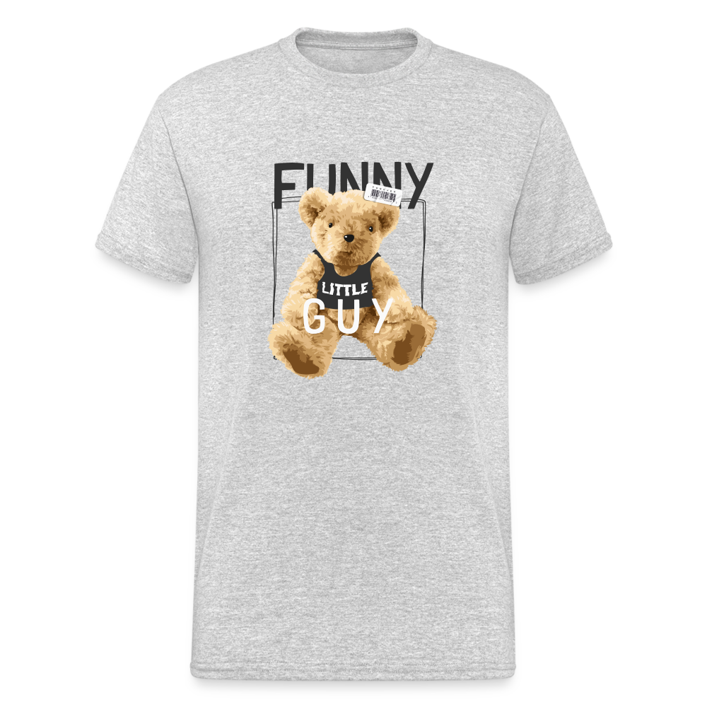 Teddybär Bear Funny Little Guy Streetwear Spruch T-Shirt Herren - Grau meliert