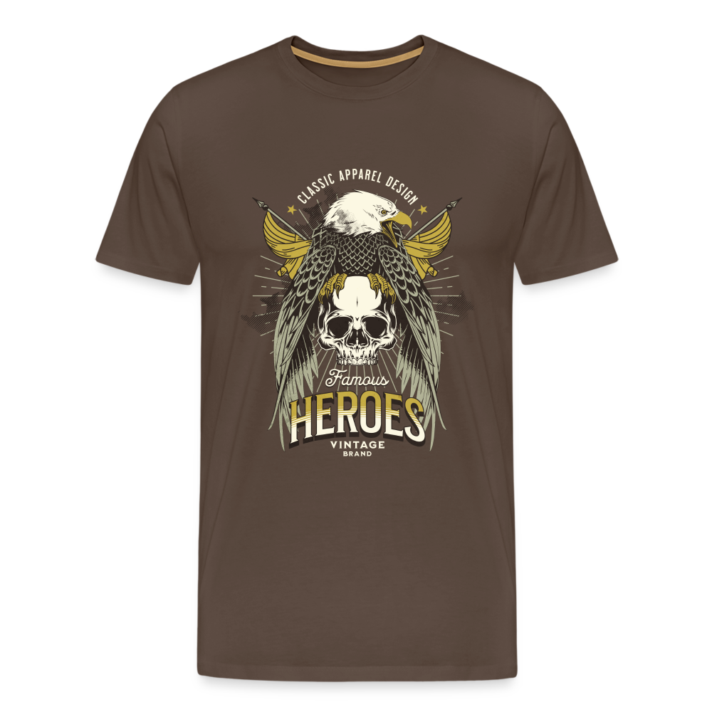 Heroes Premium T-Shirt Herren - Edelbraun