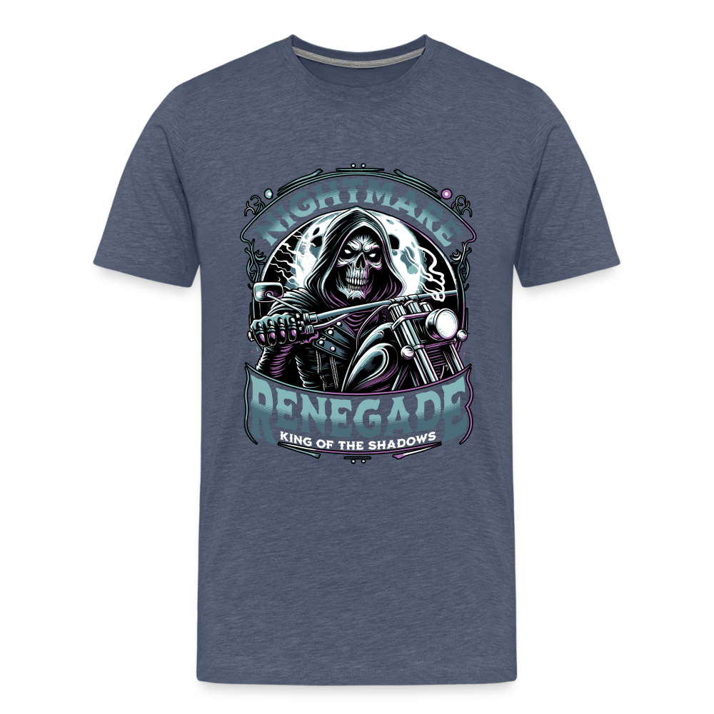 Nightmare Renegade Premium T-Shirt Herren - Blau meliert