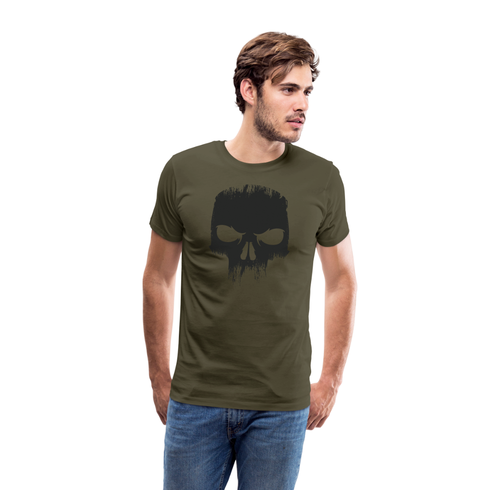 Skull Totenkopf Premium T-Shirt Herren - Khaki