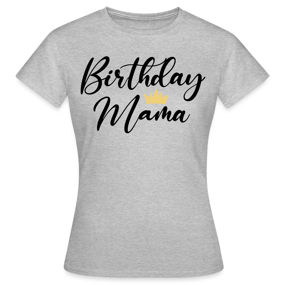 Birthday Mama Damen Gildan Heavy T-Shirt - Grau meliert