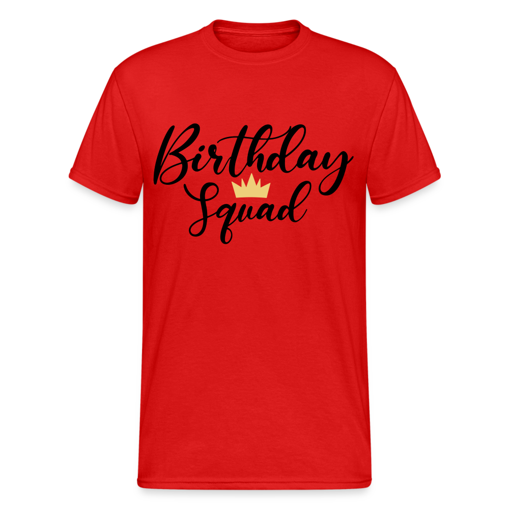 Birthday Squad Männer Gildan Heavy T-Shirt - Rot