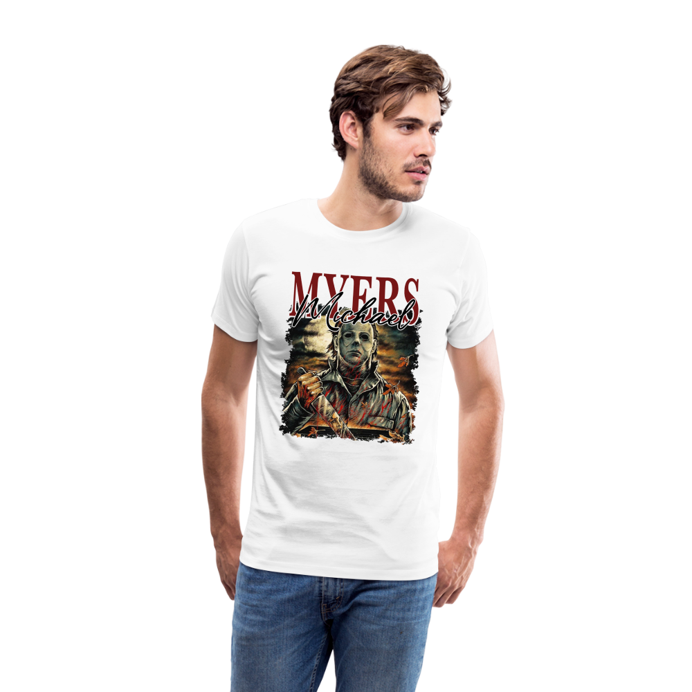 Michael Myers  Halloween Horror Premium T-Shirt Herren - Weiß