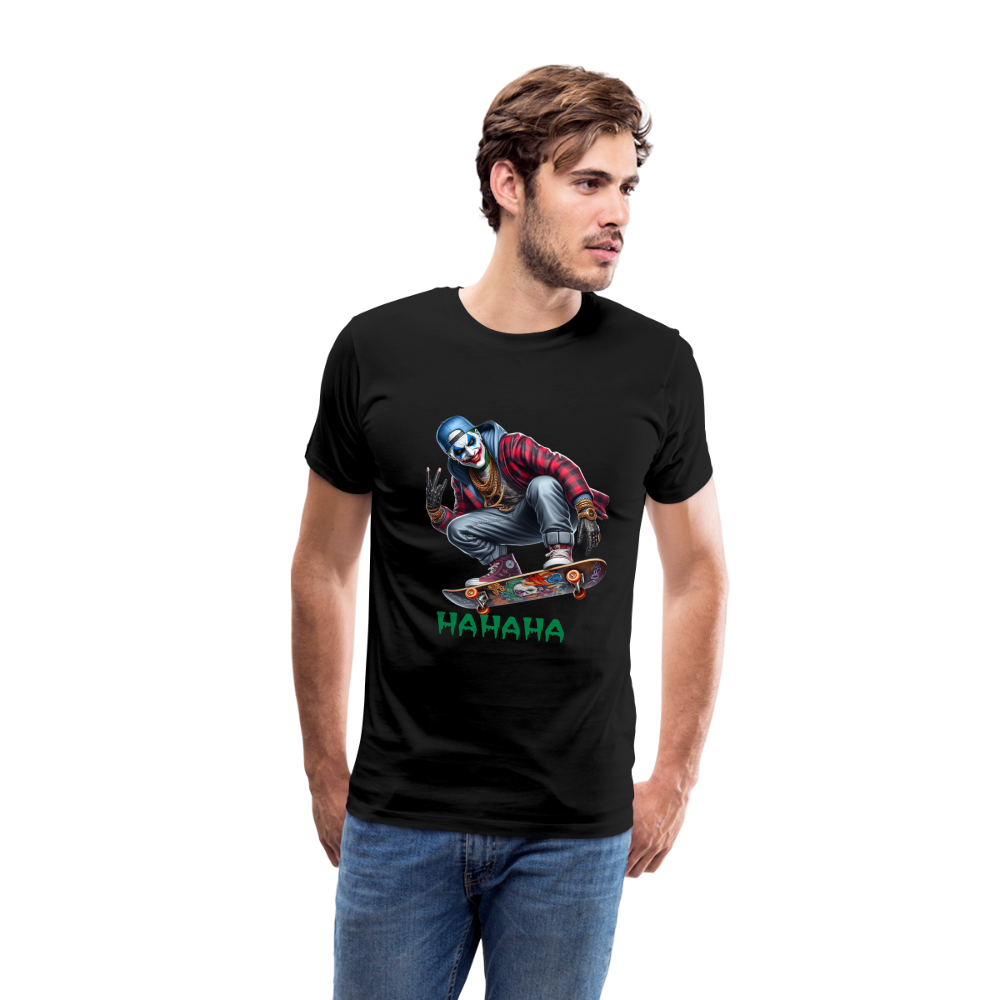 Joker HAHAHA Männer Premium T-Shirt - Schwarz