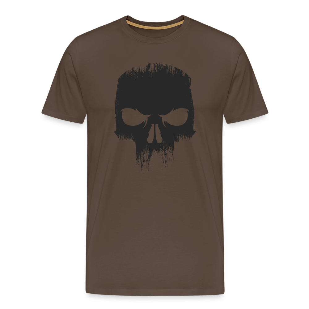 Skull Totenkopf Premium T-Shirt Herren - Edelbraun