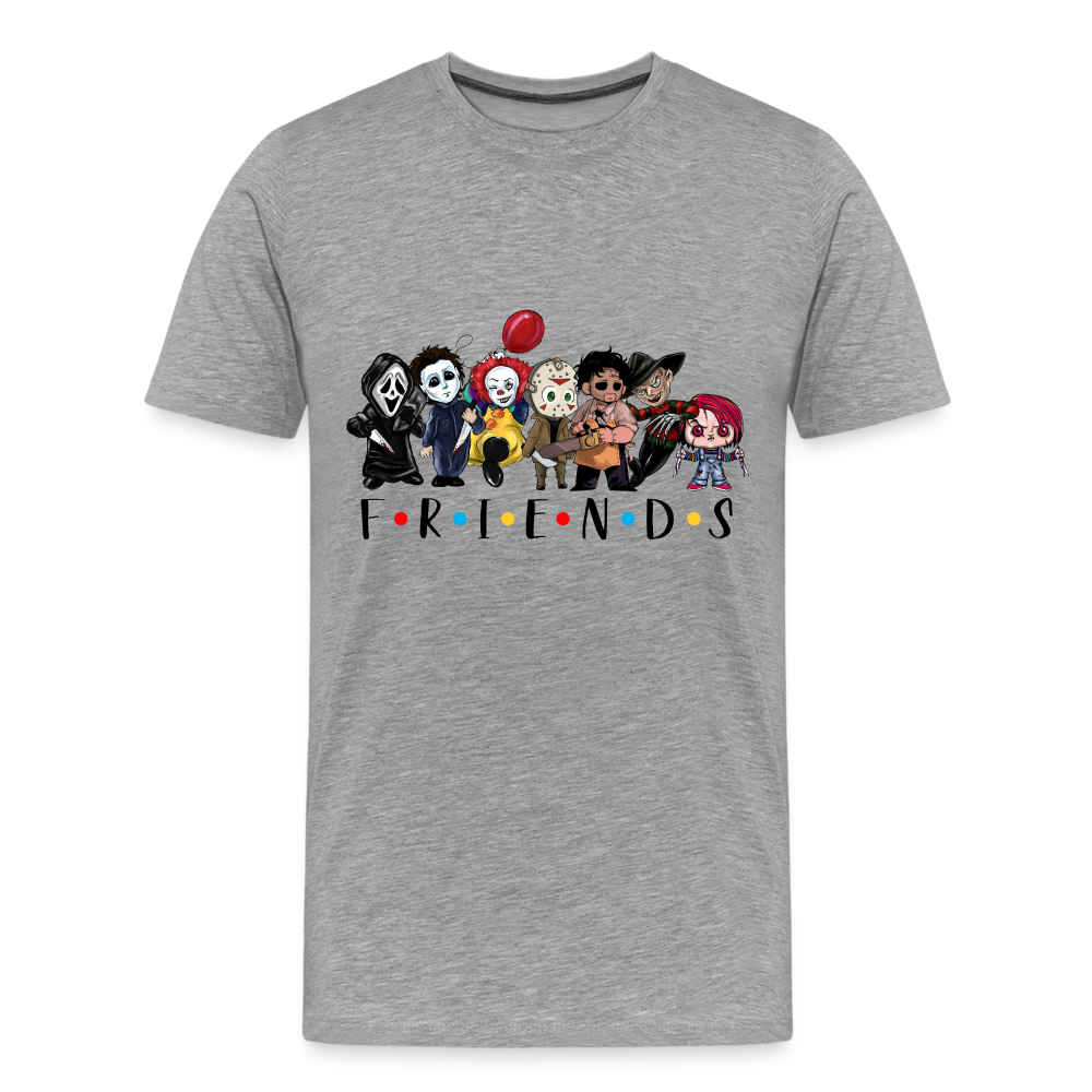 Friends Halloween Horror Premium T-Shirt Herren - Grau meliert