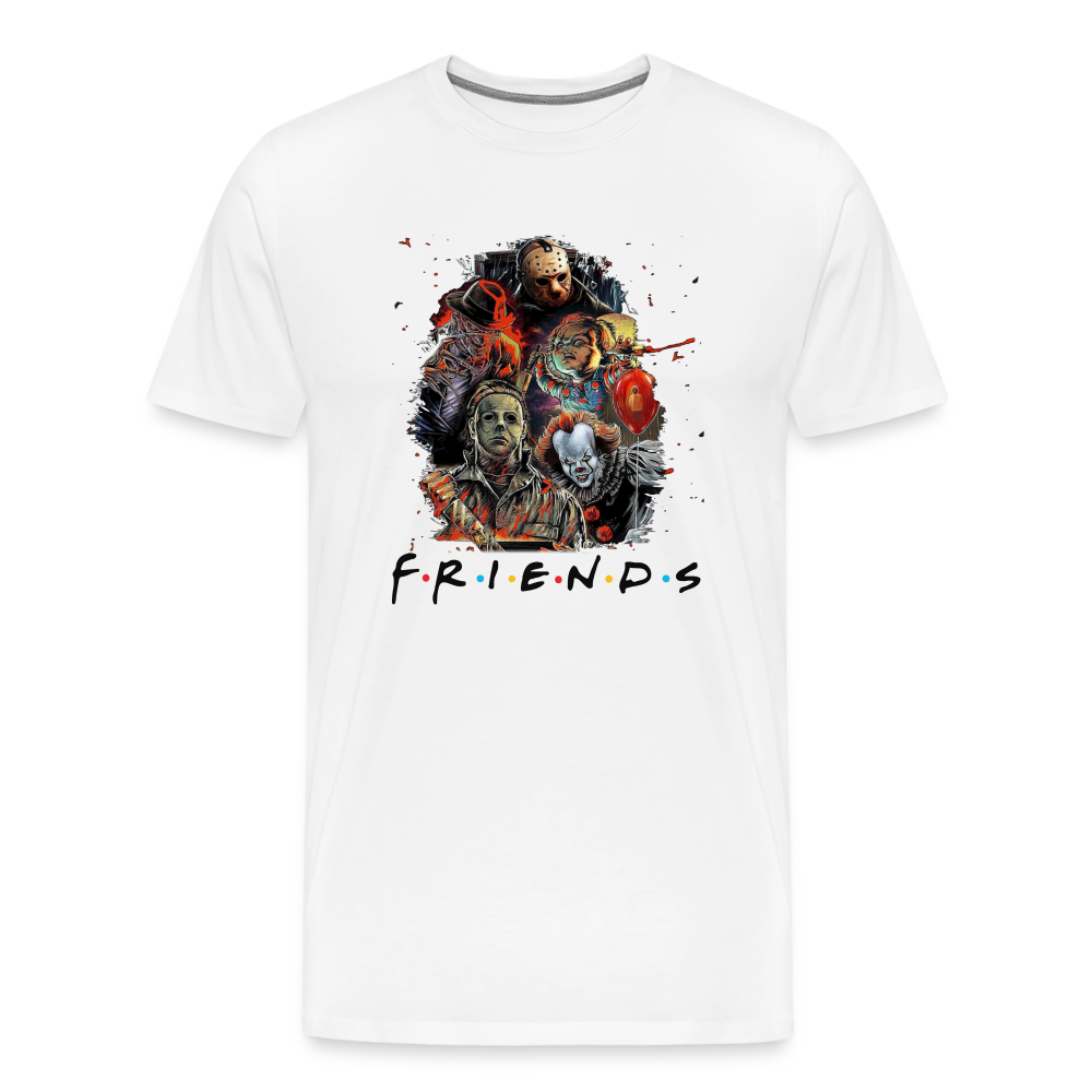 Friends Halloween Horror Premium T-Shirt Herren - Weiß