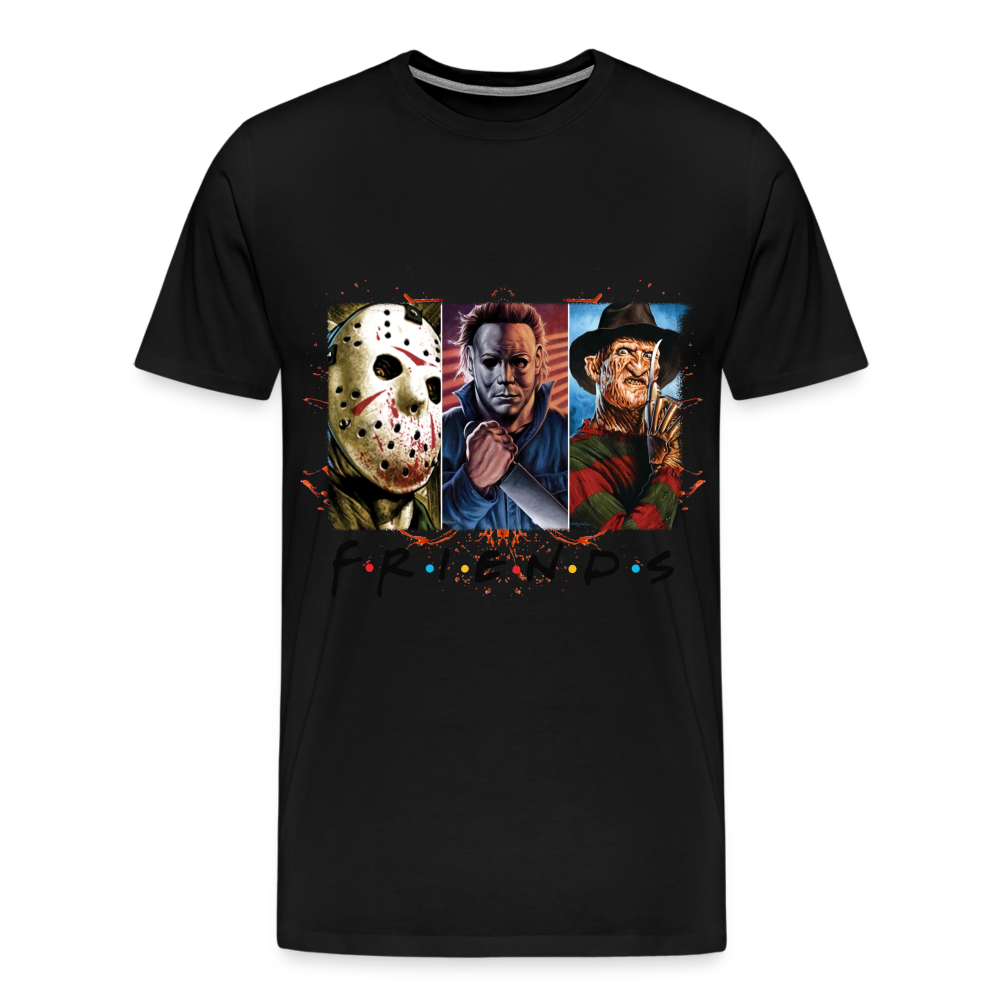 Friends Halloween Horror Premium T-Shirt Herren - Schwarz