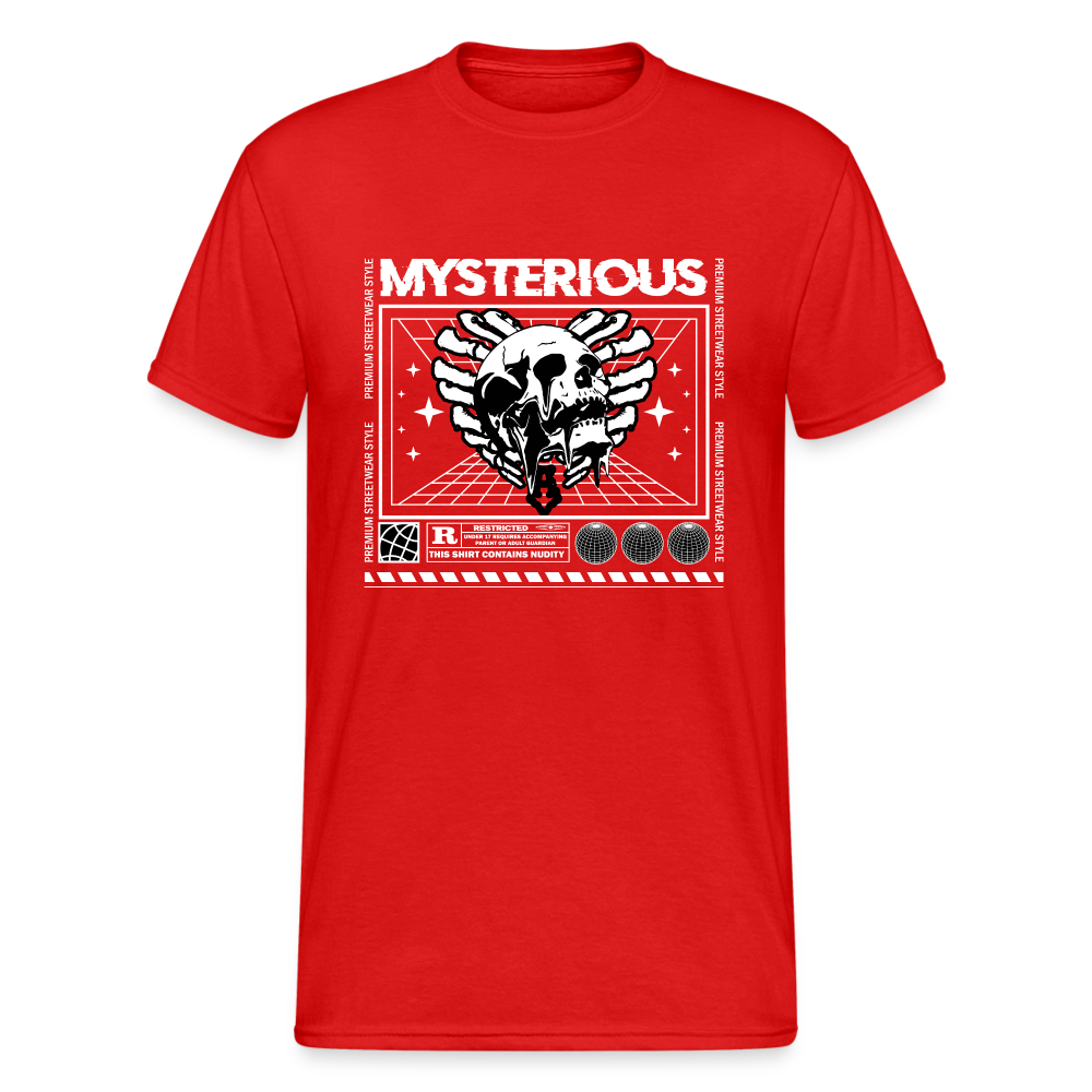 Urban Streetwear Mysterious T-Shirt Herren - Rot