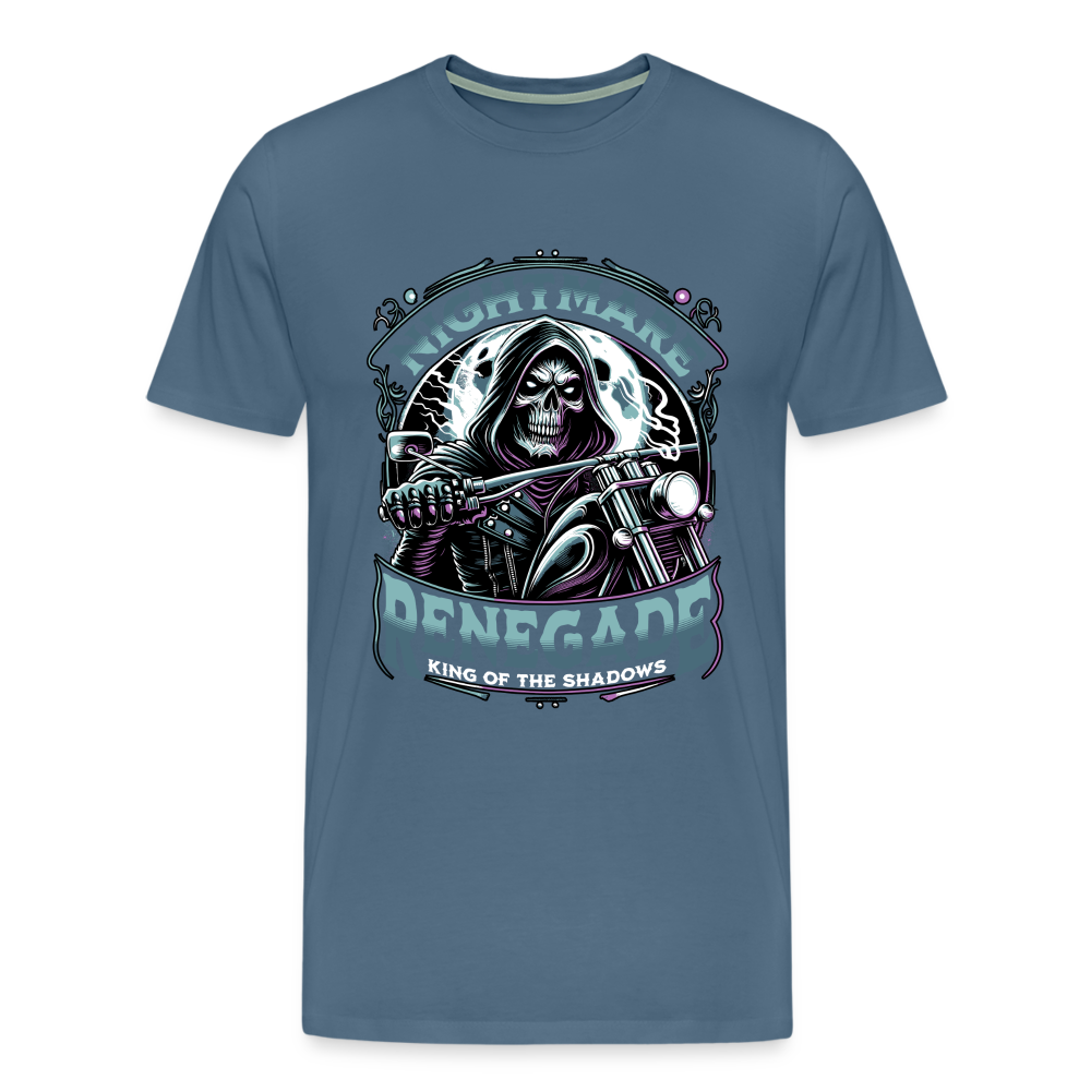 Nightmare Renegade Premium T-Shirt Herren - Blaugrau