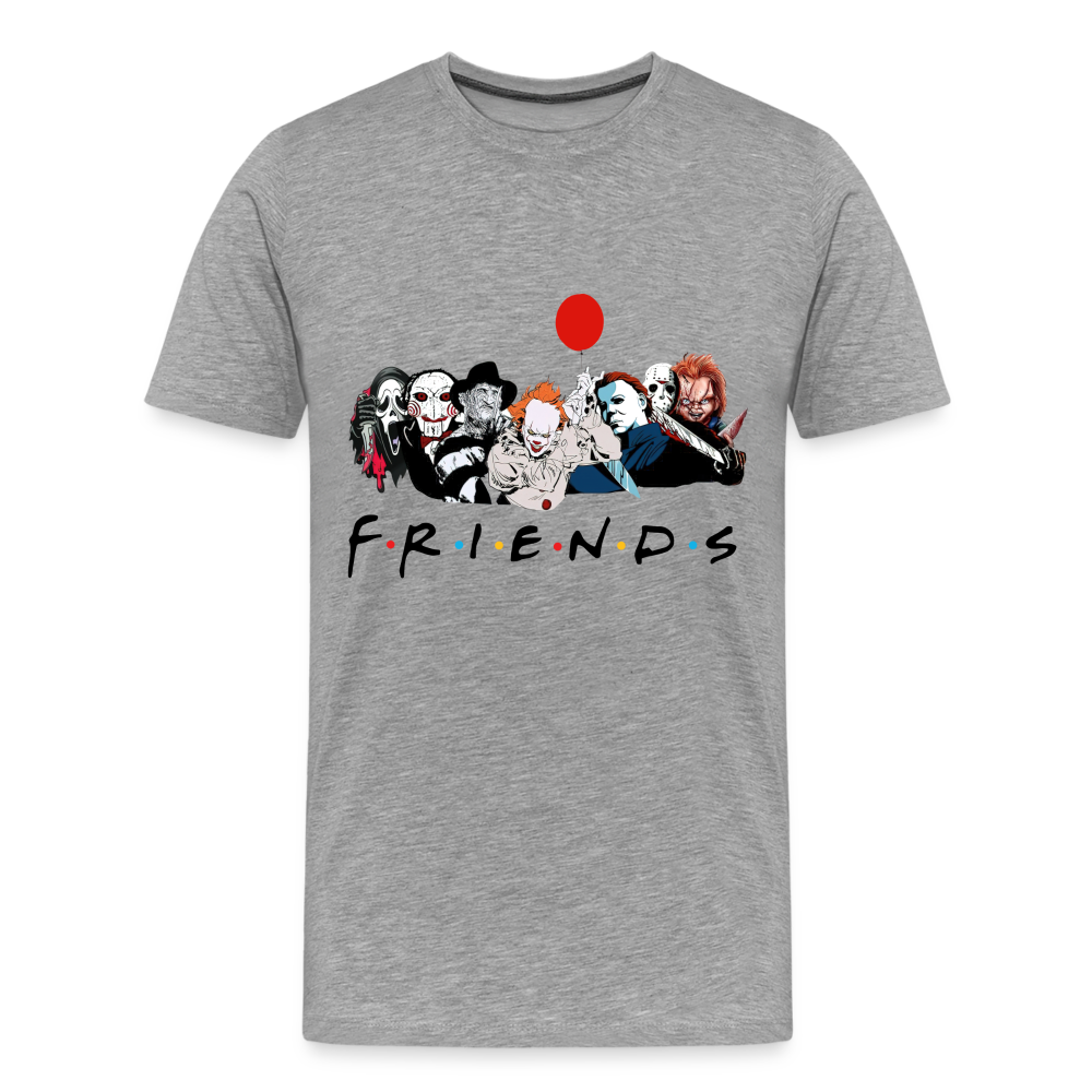 Friends Halloween Horror Premium T-Shirt Herren - Grau meliert