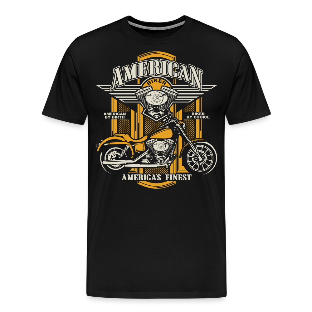 American Biker Motorrad Biker Premium T-Shirt Herren - Schwarz