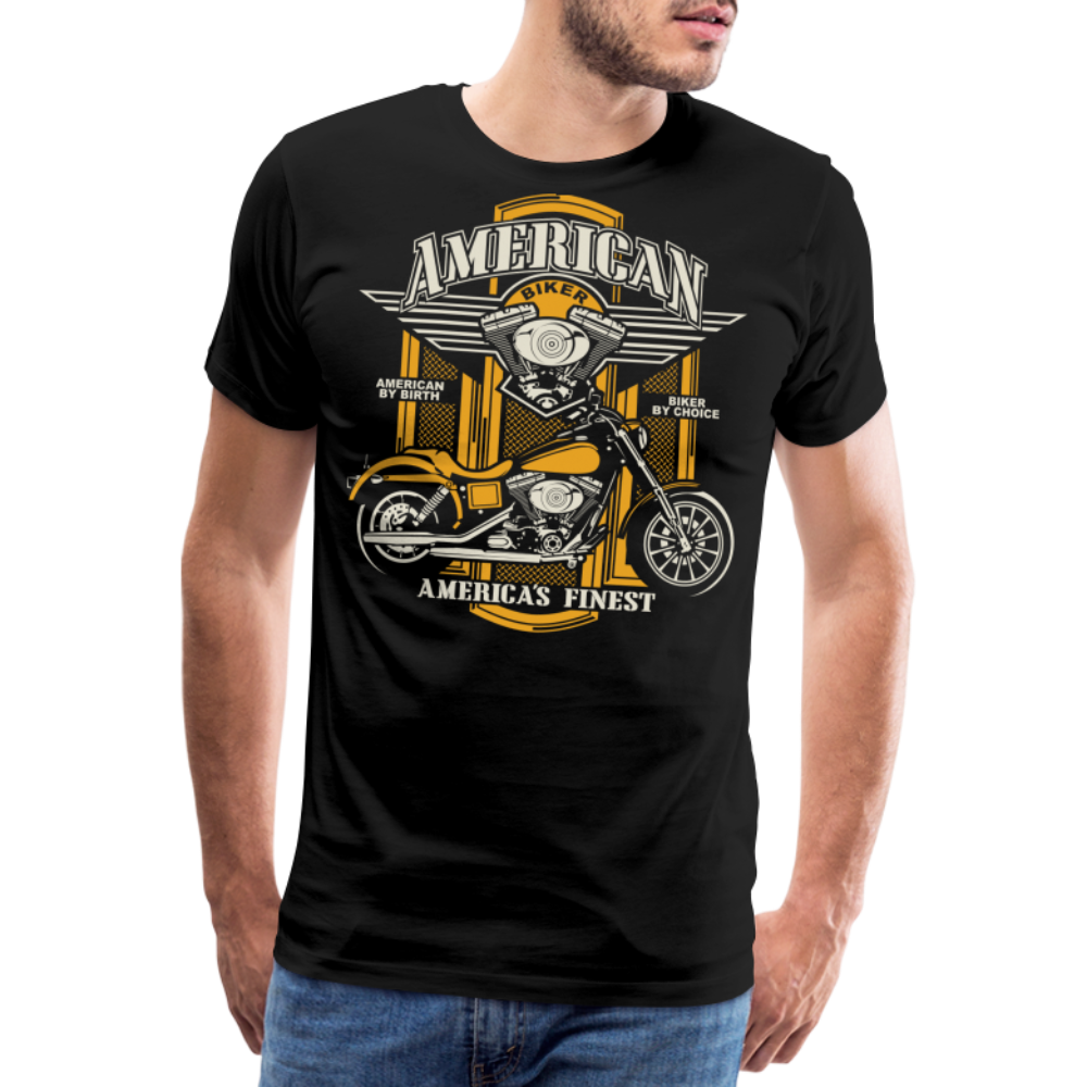 American Biker Motorrad Biker Premium T-Shirt Herren - Schwarz