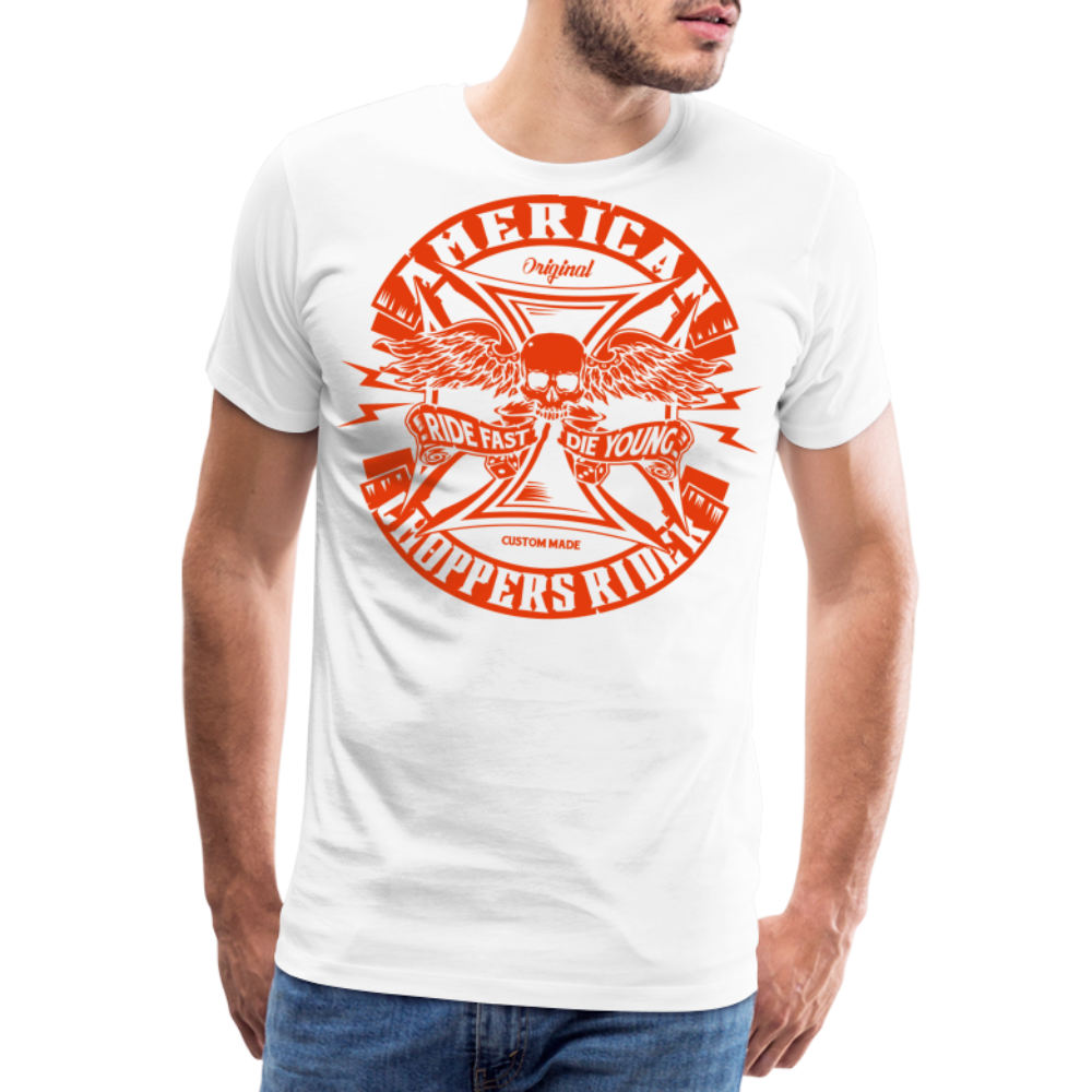 American Choppers Rider Motorrad Biker Premium T-Shirt Herren - Weiß