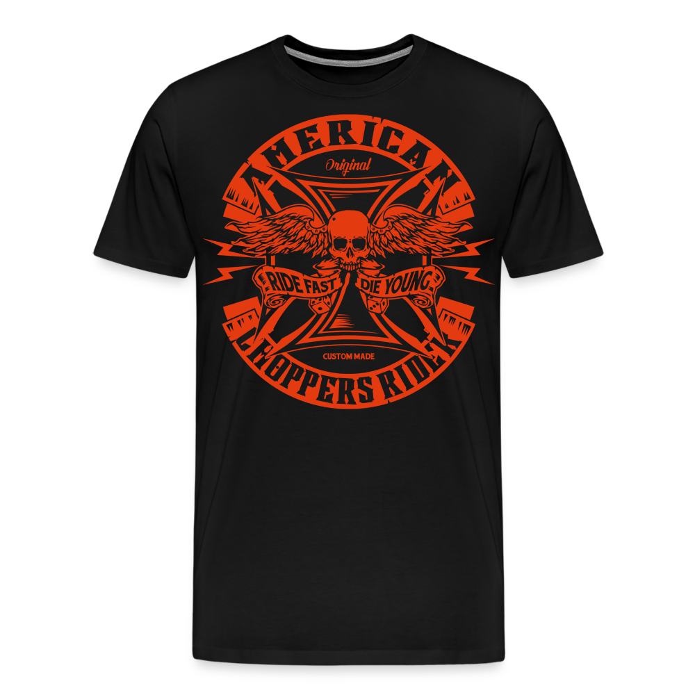 American Choppers Rider Motorrad Biker Premium T-Shirt Herren - Schwarz