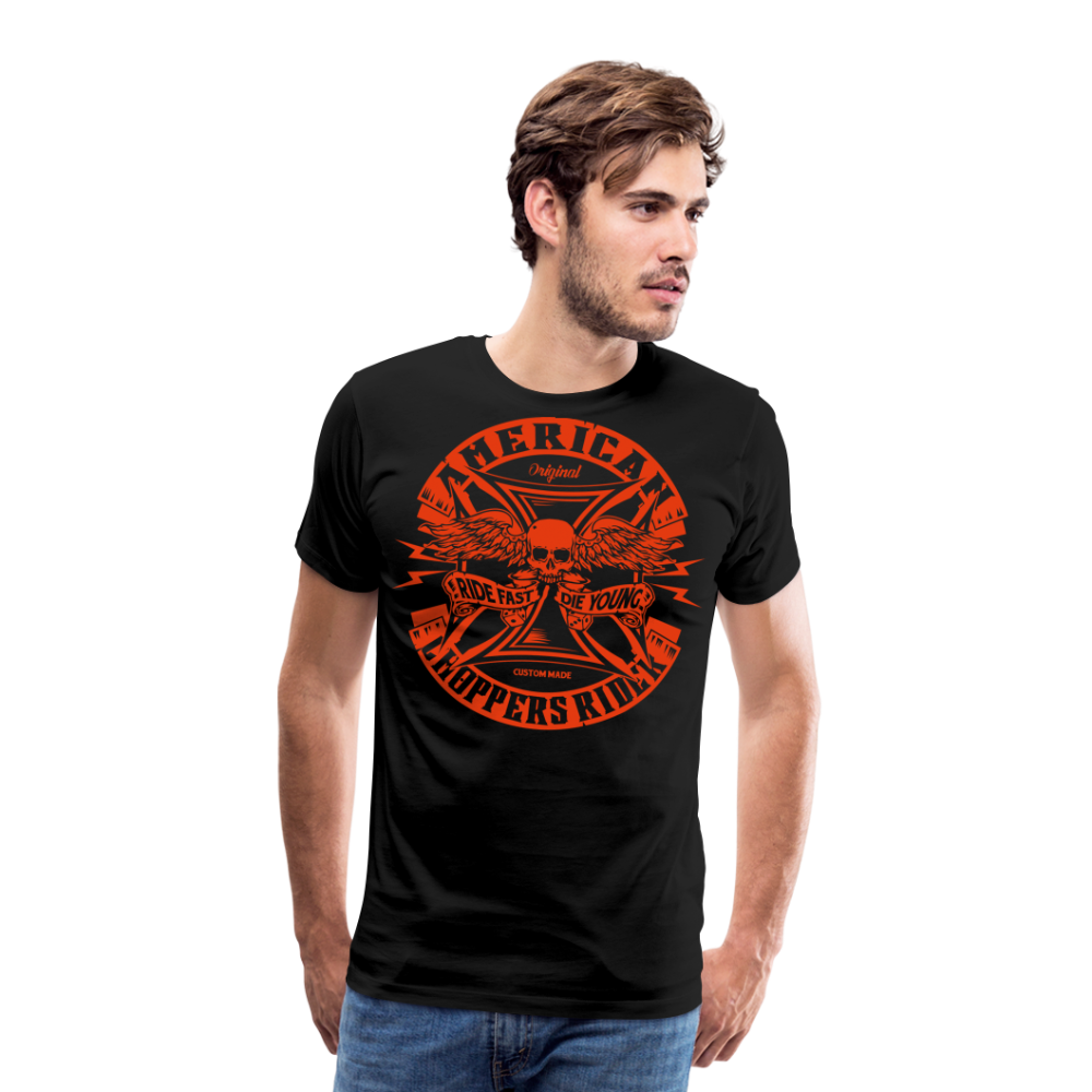 American Choppers Rider Motorrad Biker Premium T-Shirt Herren - Schwarz