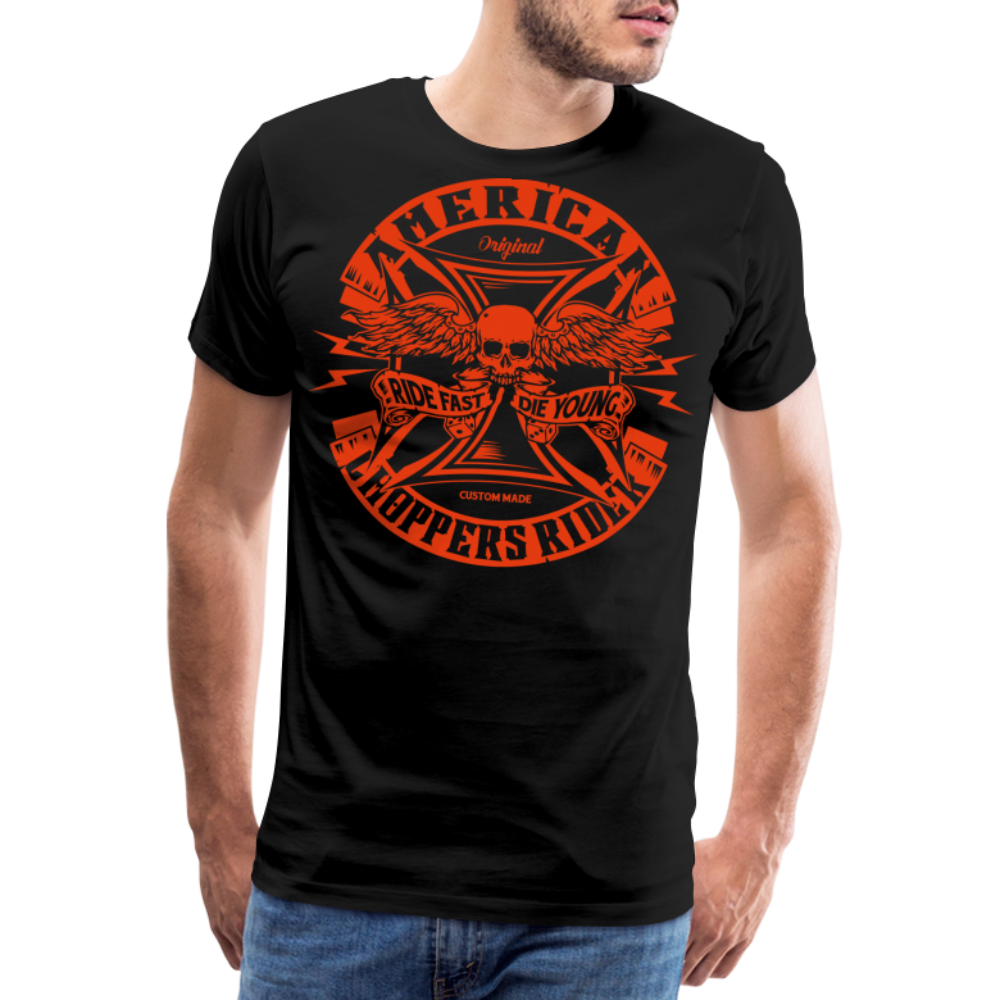 American Choppers Rider Motorrad Biker Premium T-Shirt Herren - Schwarz