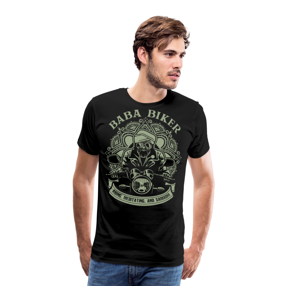 Baba Biker Motorrad Biker Premium T-Shirt Herren - Schwarz