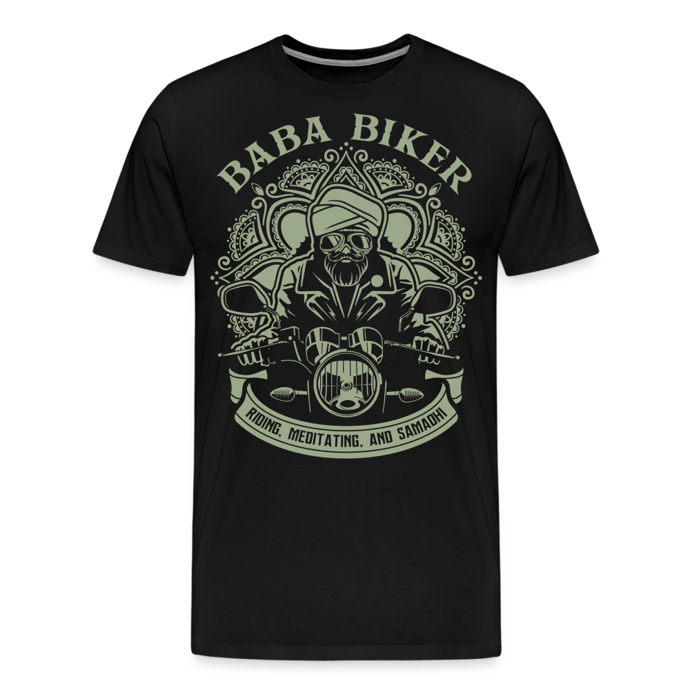 Baba Biker Motorrad Biker Premium T-Shirt Herren - Schwarz
