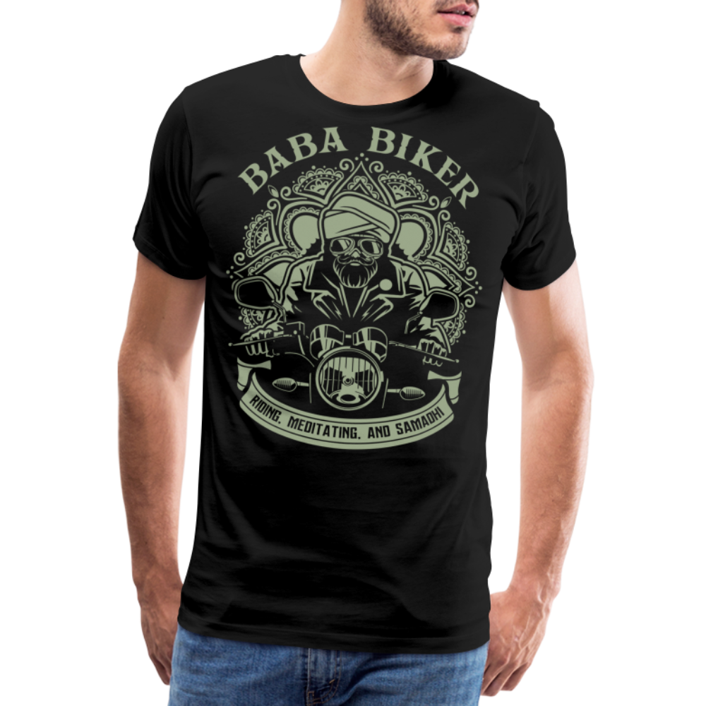 Baba Biker Motorrad Biker Premium T-Shirt Herren - Schwarz