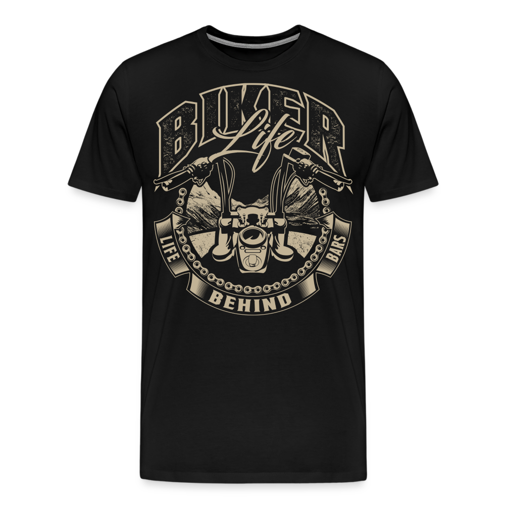 Biker Life Motorrad Biker Premium T-Shirt Herren - Schwarz