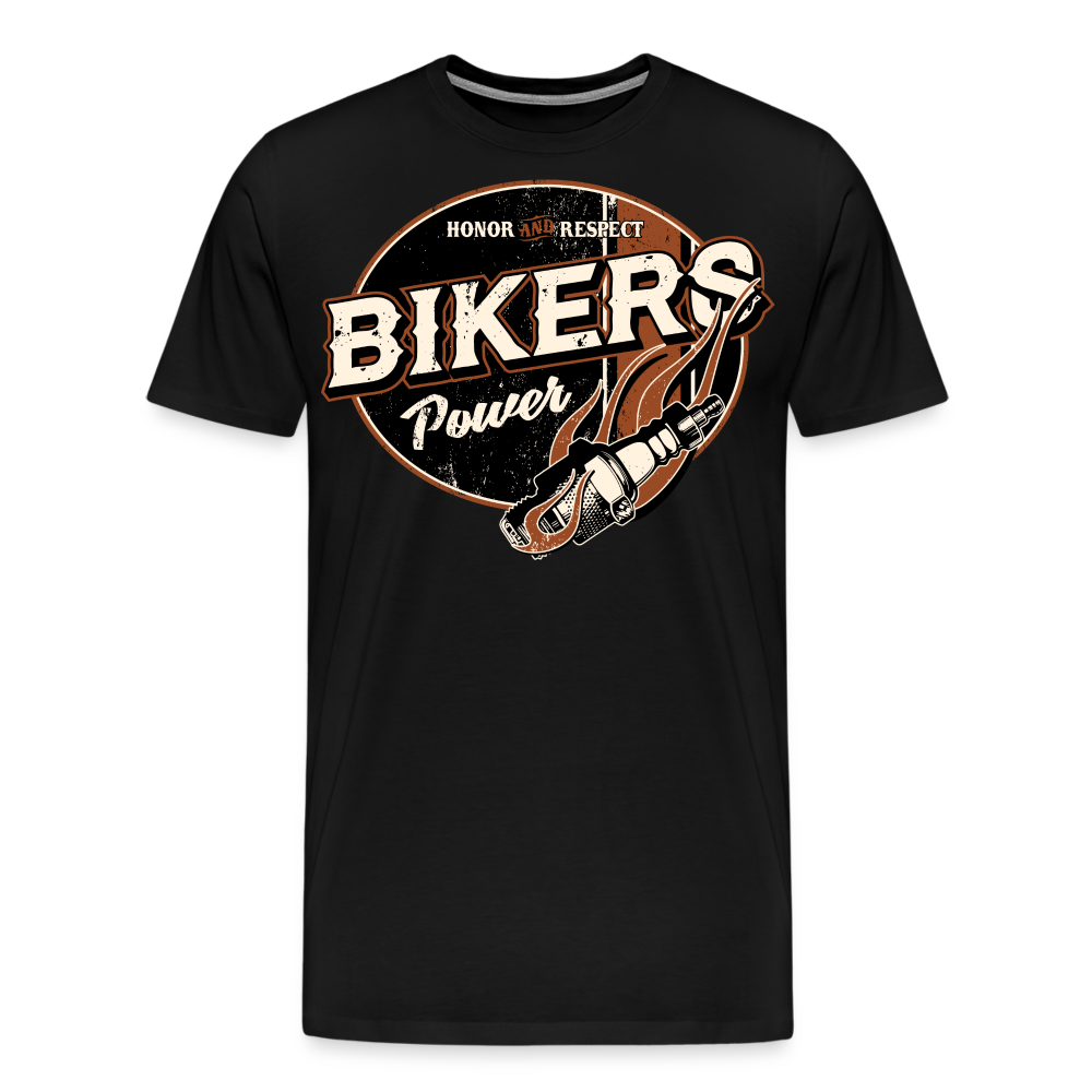 Bikers Power Motorrad Biker Premium T-Shirt Herren - Schwarz